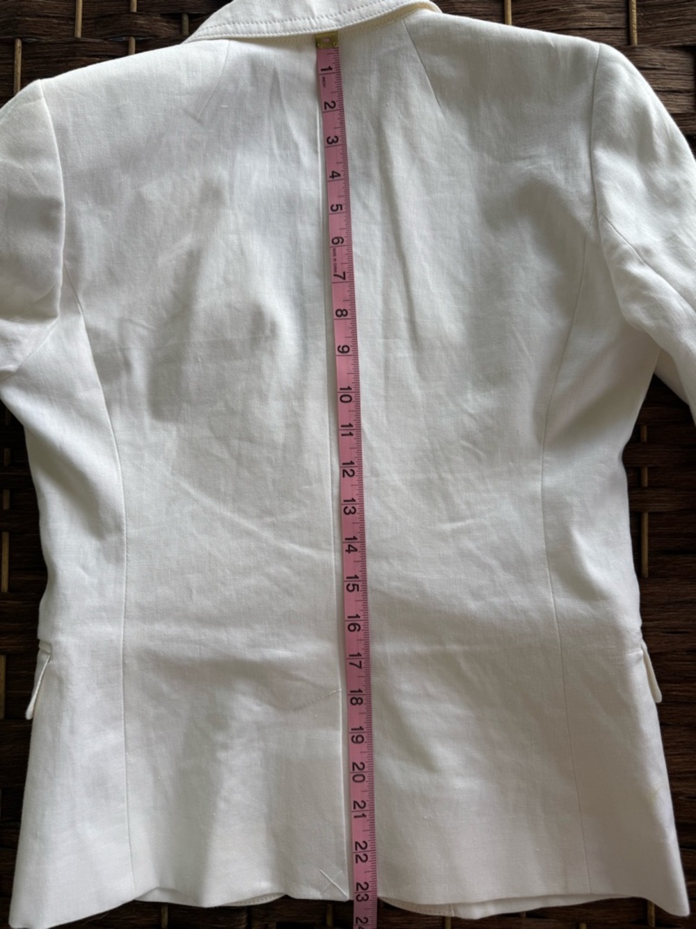 J. Crew Women's Cream Linen Single-Breasted Blazer - Picture 15 of 16